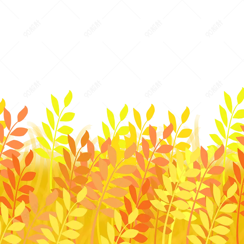 卡通装饰麦子黄金卡通小麦插画元素