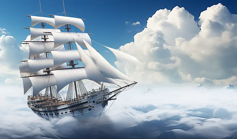 企业文化背景杨帆起航