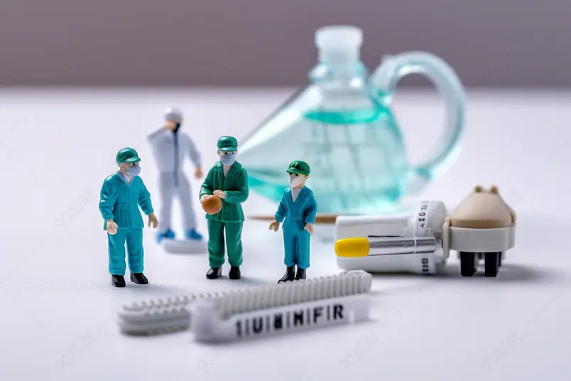 防疫口罩医疗口罩模型写真