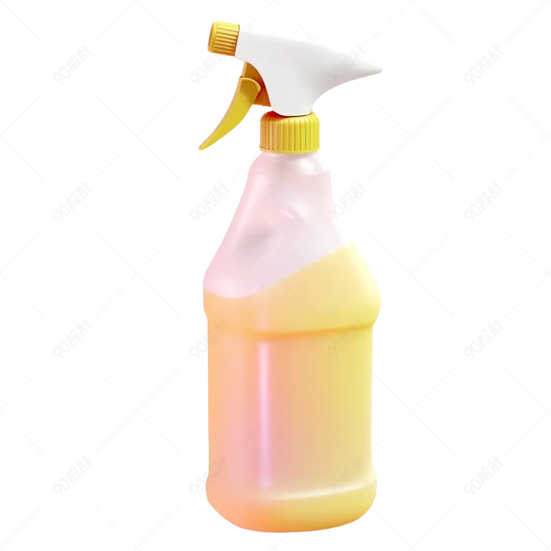 C4D家居清洁用品厨房用品喷雾瓶子
