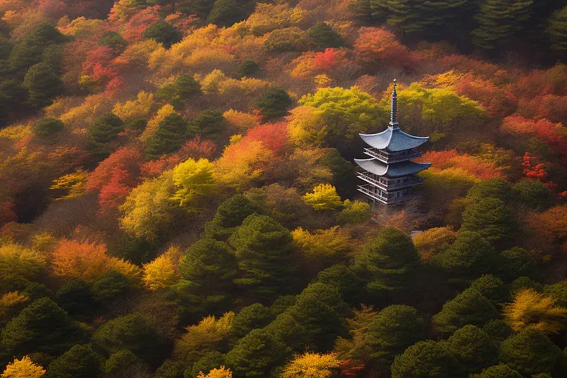 北京香山公园秋天