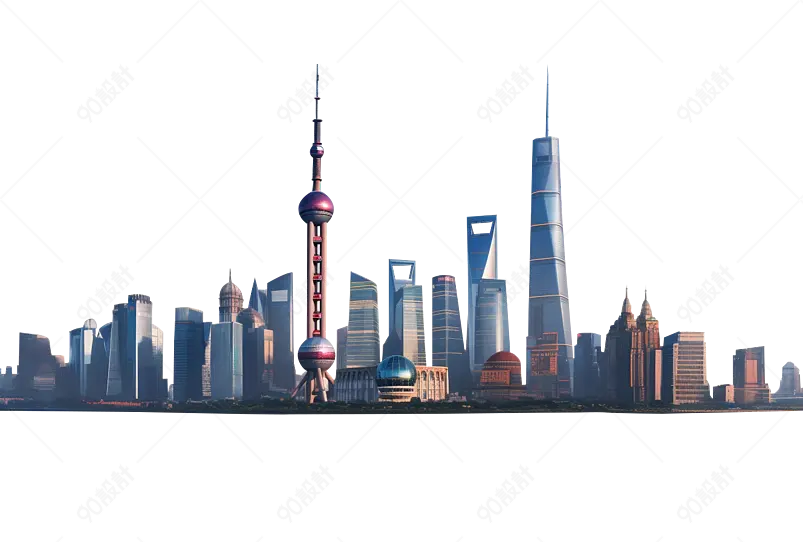 上海东方明珠高楼大厦实拍元素
