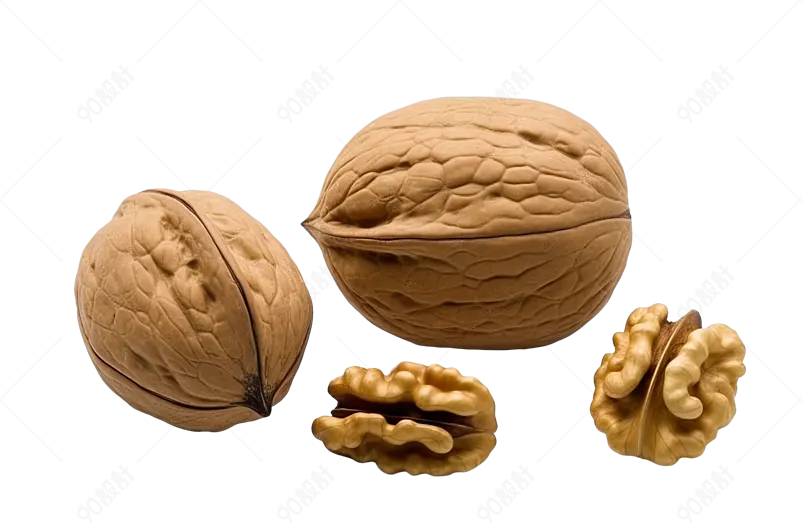 坚果干果核桃健康食物膳食特写摄影图