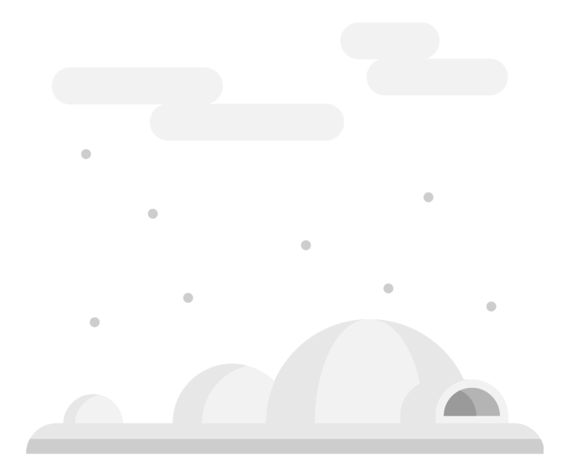 雪地雪屋场景