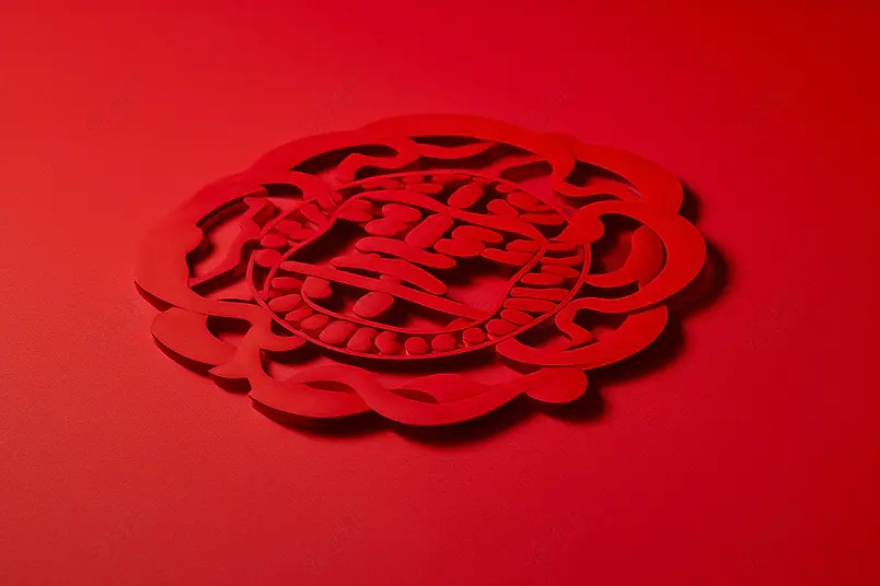 传统新年装饰品红色喜庆