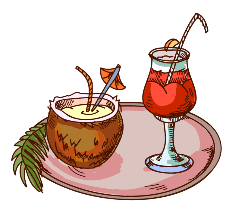 卡通奶茶