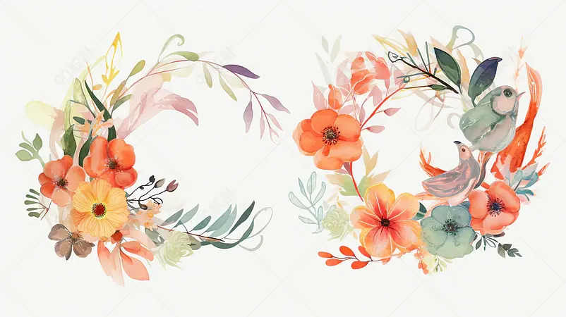 花环,边框
