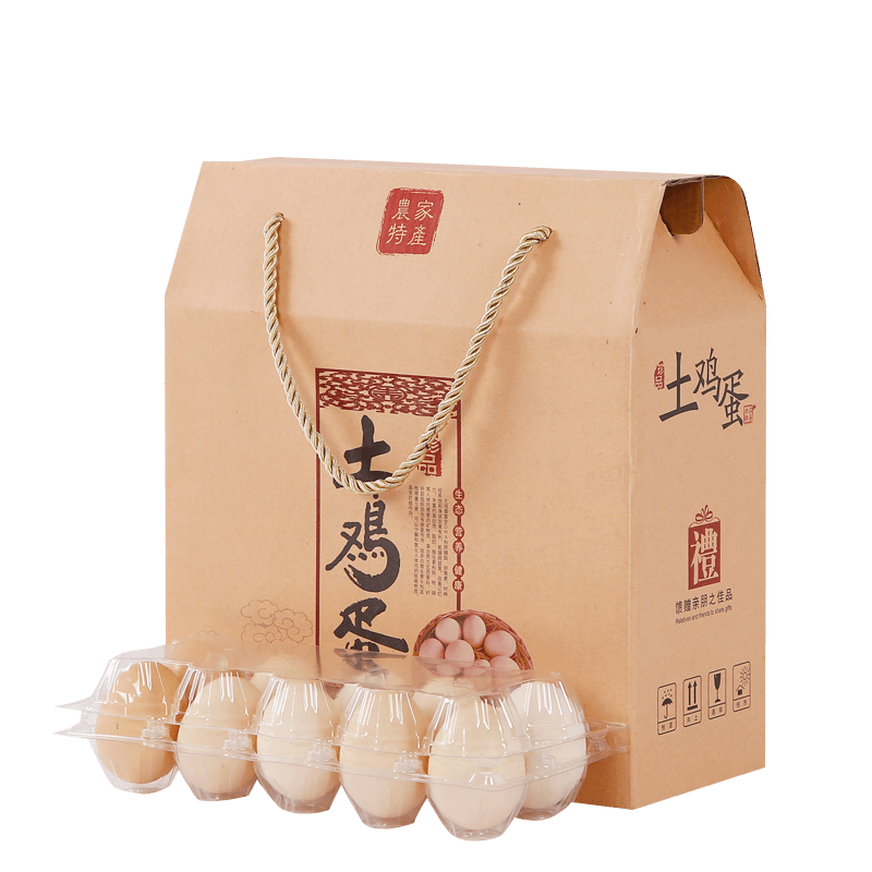土鸡蛋特产礼盒素材