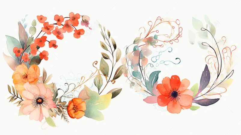 花环,边框