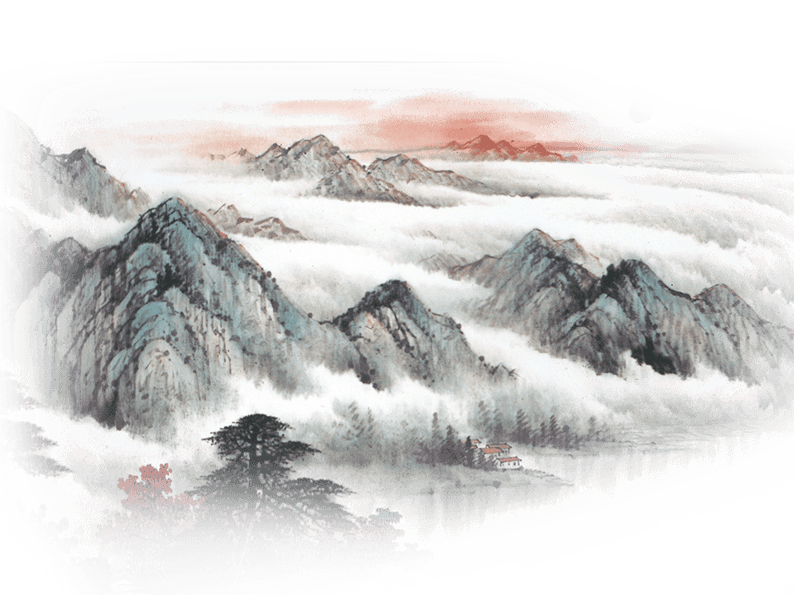 水墨画山水画素材图片