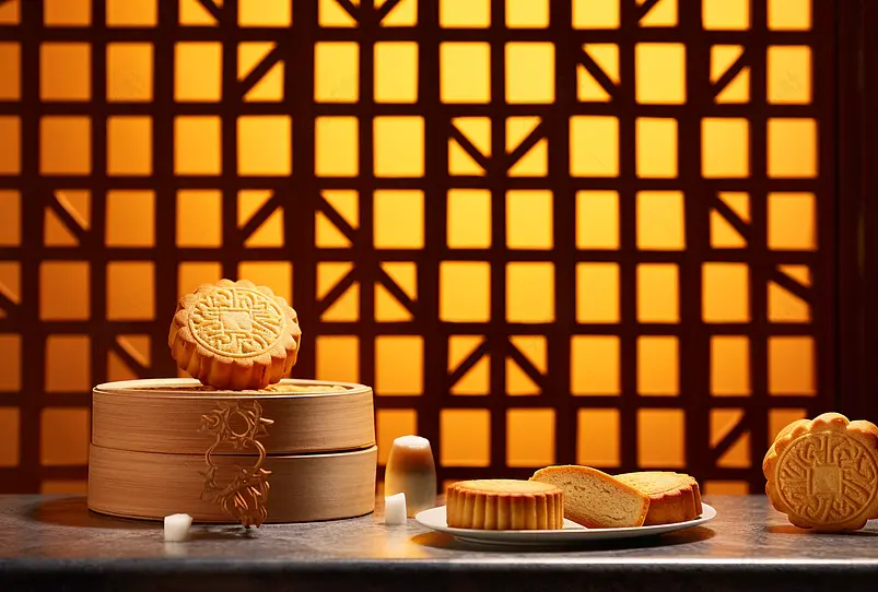 团圆中国风中秋月饼