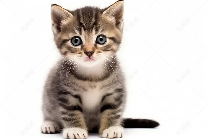 可爱的灰色小猫