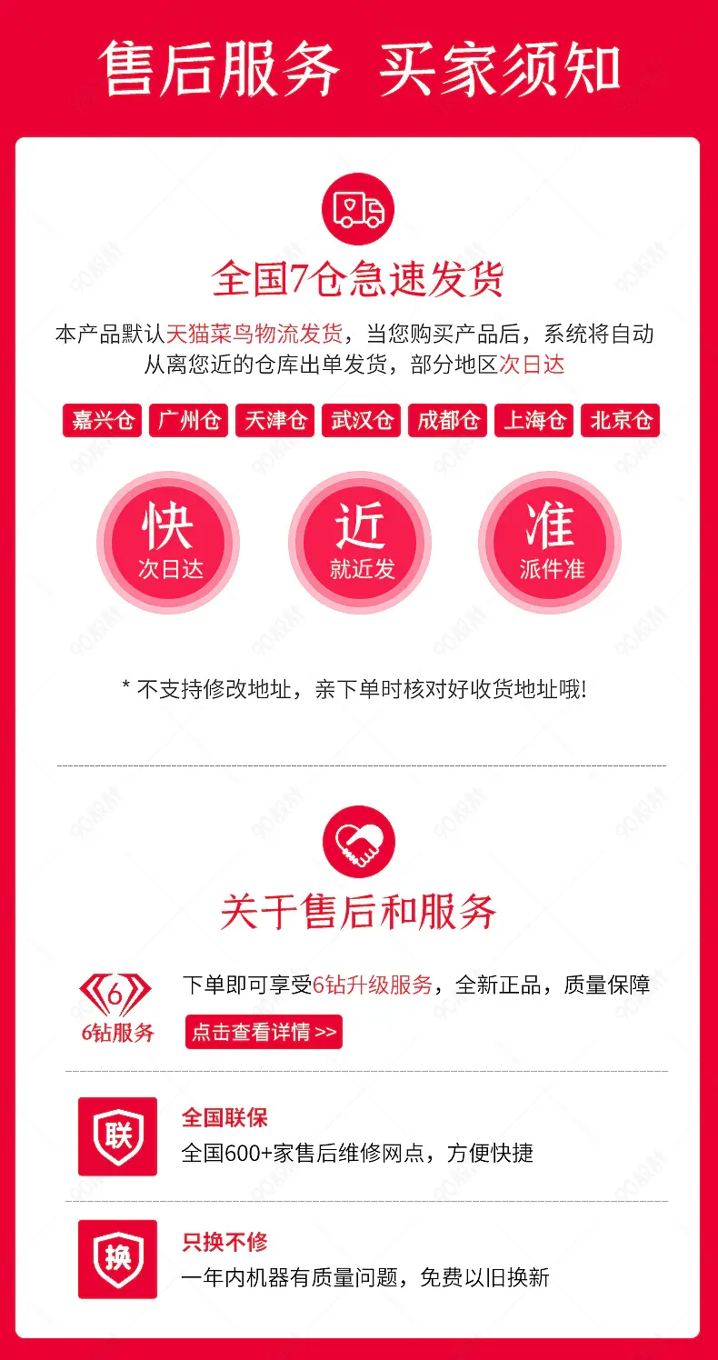 数码家电售后退换货详情须知服务