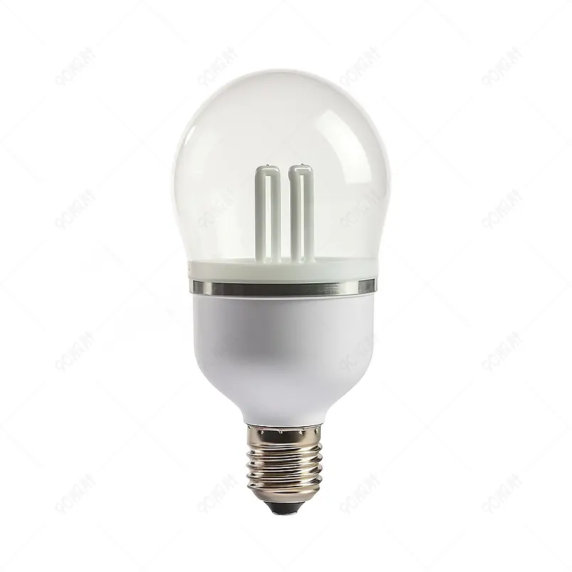 LED灯隔离在白色背景上
