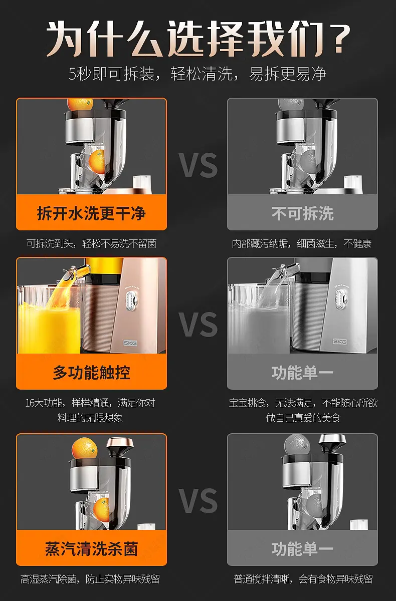 家用电器厨卫电器详情页产品关联VS营销模板