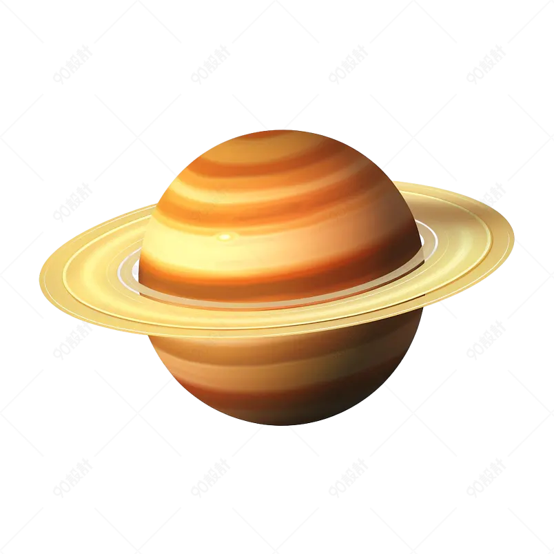 卡通彩色星球星空地球宇宙行星科技元素科学能源环保插画手绘