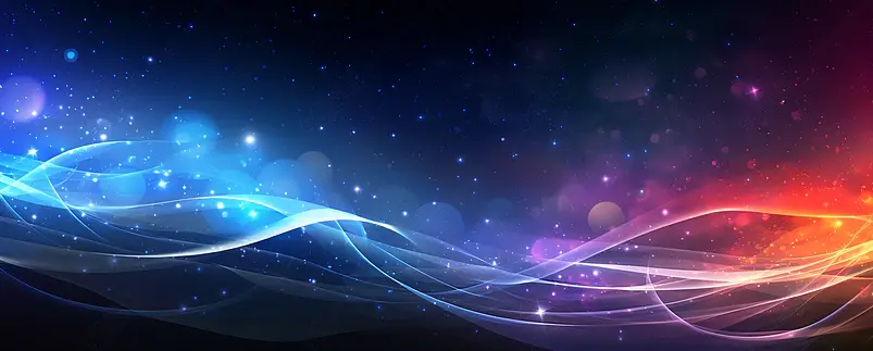 蓝色科技线条炫酷星空蓝色背景