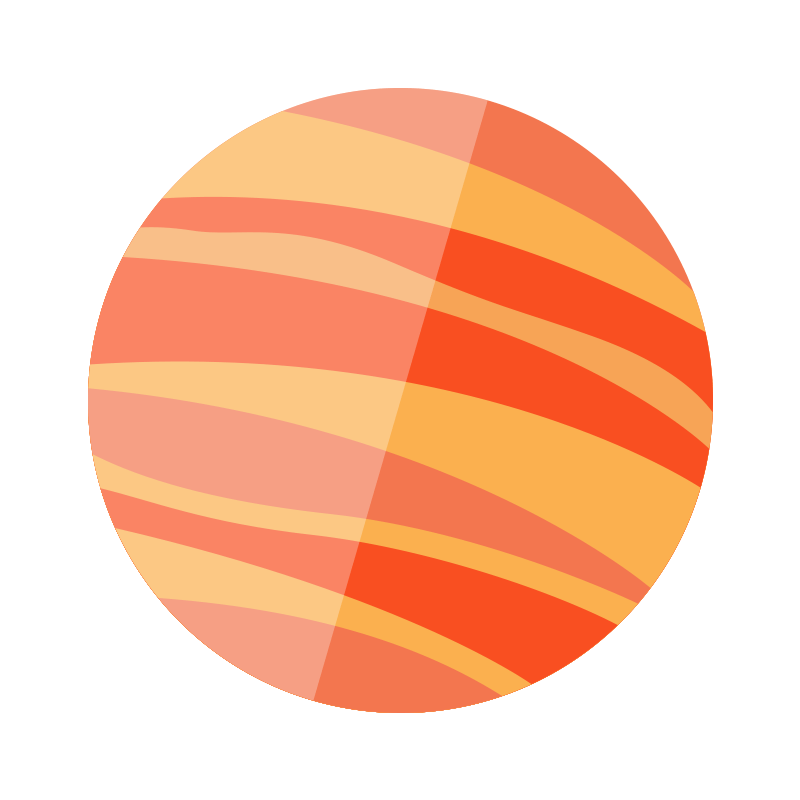 星球卡通星空装饰素材
