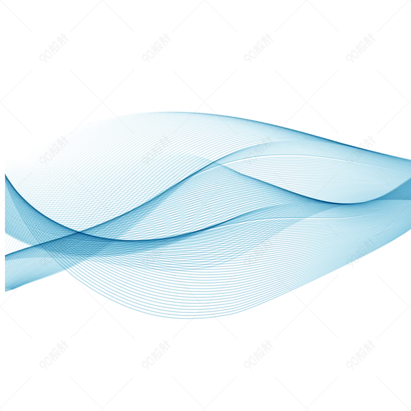 炫彩科技风流光矢量渐变光束元素设计