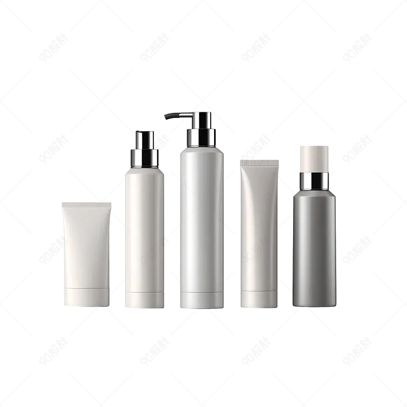 白色化妆品容器