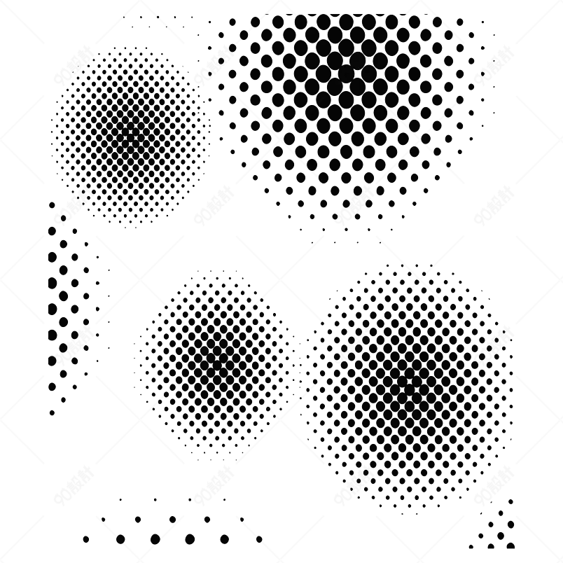 现代简约科技感黑白马赛克元素设计