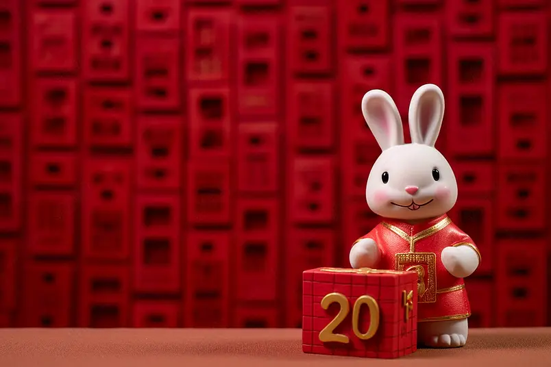 新年2023年兔年图片