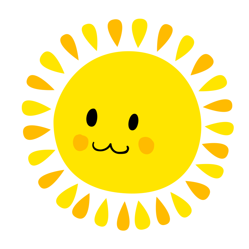 卡通太阳笑脸