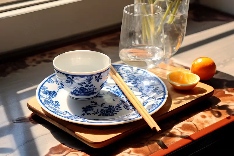 青花瓷餐具