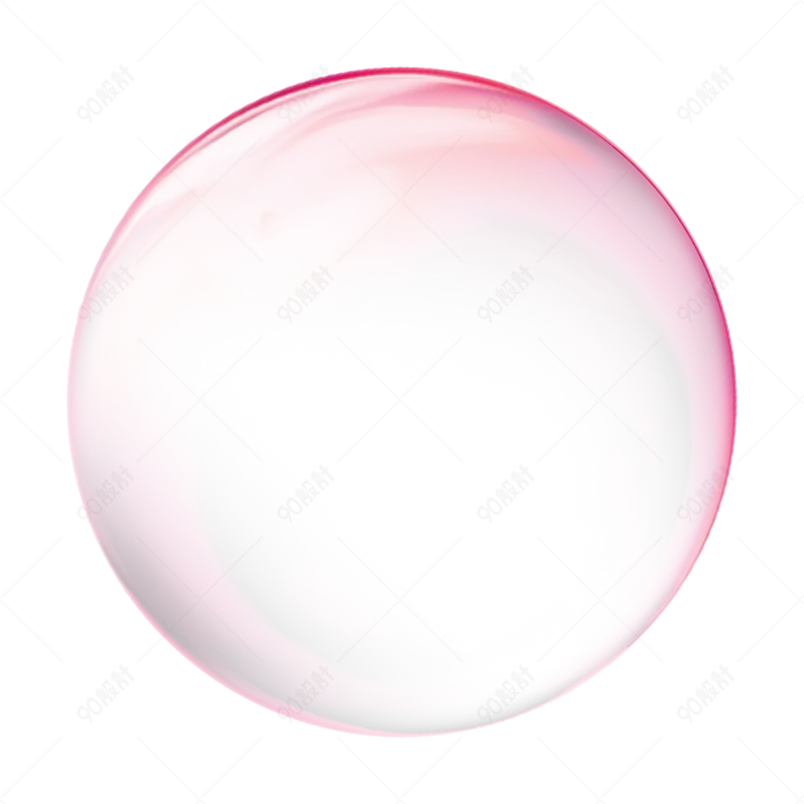 冒泡透明泡泡气泡免扣装饰元素设计