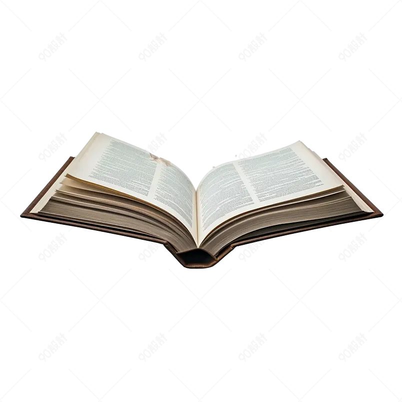 复古书籍翻开的书知识书籍书本