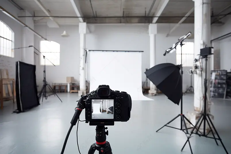 摄影工作室专业单反相机场景