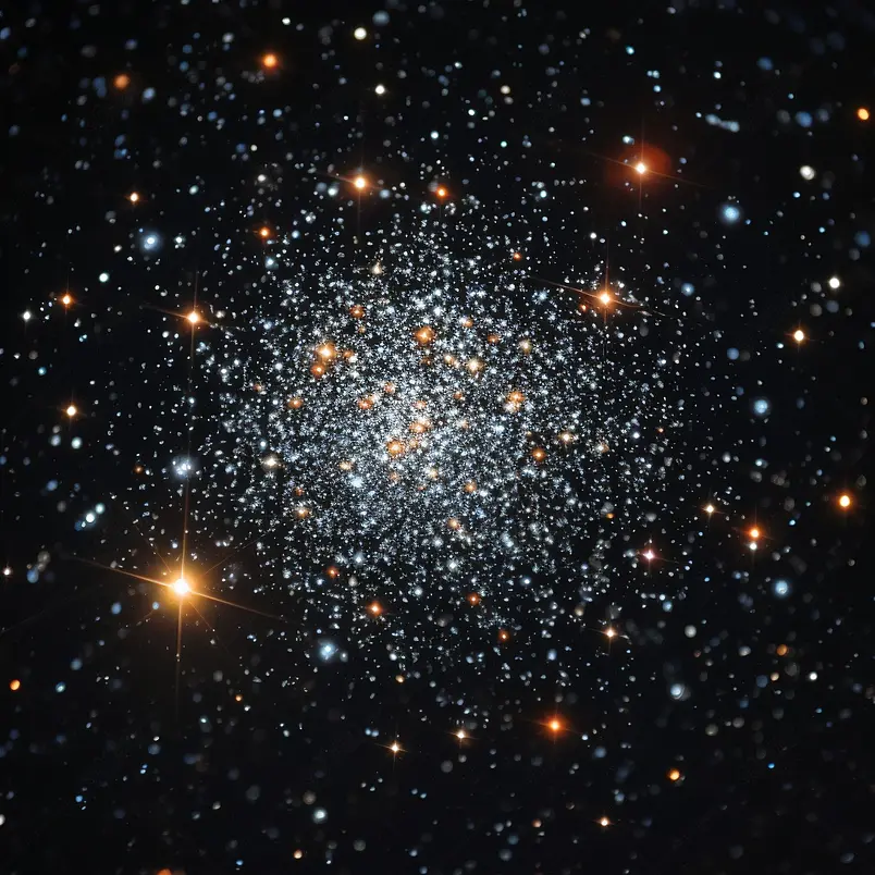 梅西耶72球状星团，哈勃图像