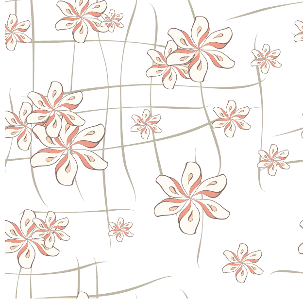 粉色漂亮弯曲的花纹花叶背景装饰