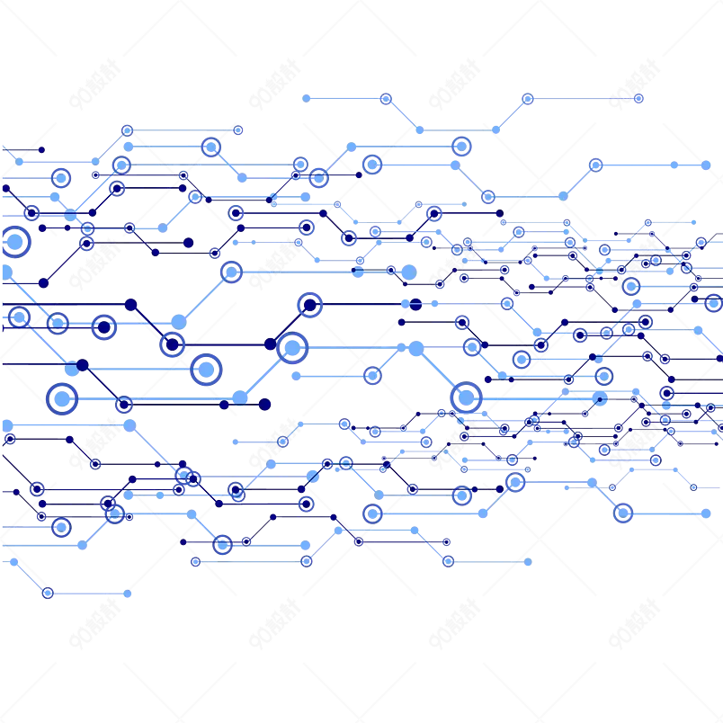 科技时尚蓝色圆点几何背景纹理元素设计
