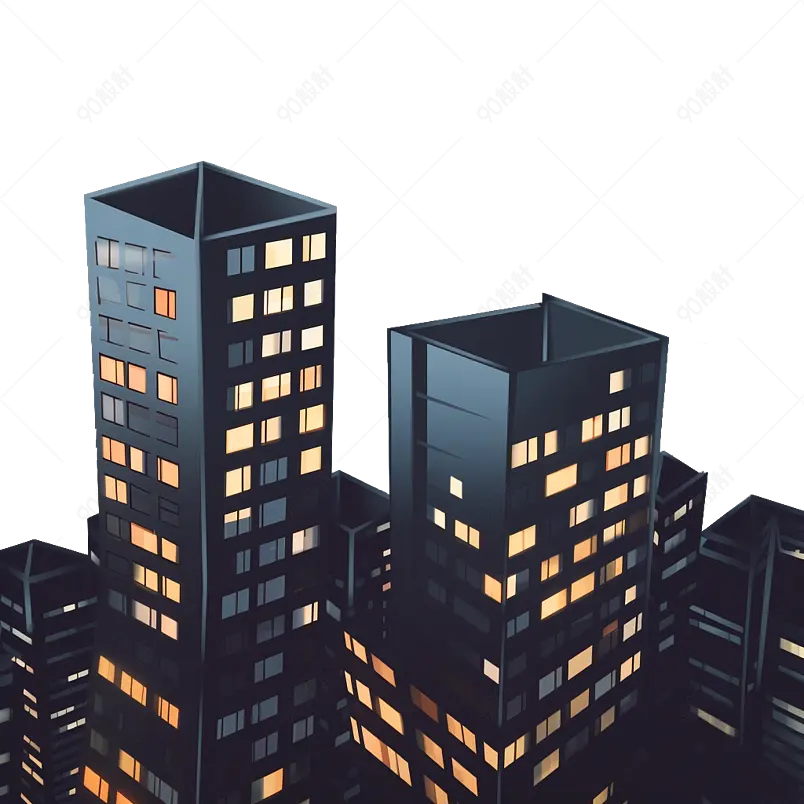 立体高层建筑物元素设计
