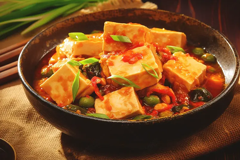 清晰的摄影图高清的图片电商产品拍摄美食美味食物一碗香辣的家常豆腐