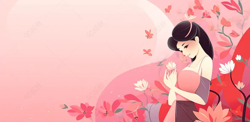 粉色玫瑰花鲜花情人节母亲节妇女节爱情浪漫花瓣背景妇女节母亲节粉色花瓣花朵