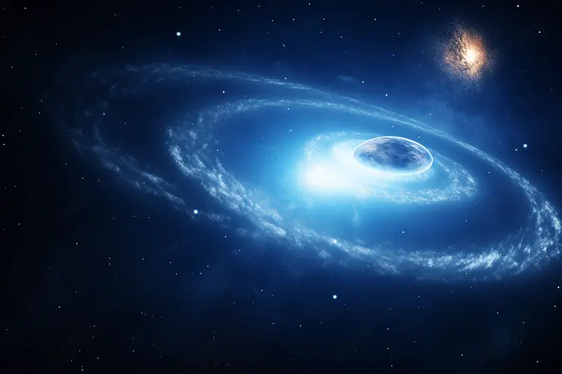 浩瀚的宇宙天文星球月球轨道夜空