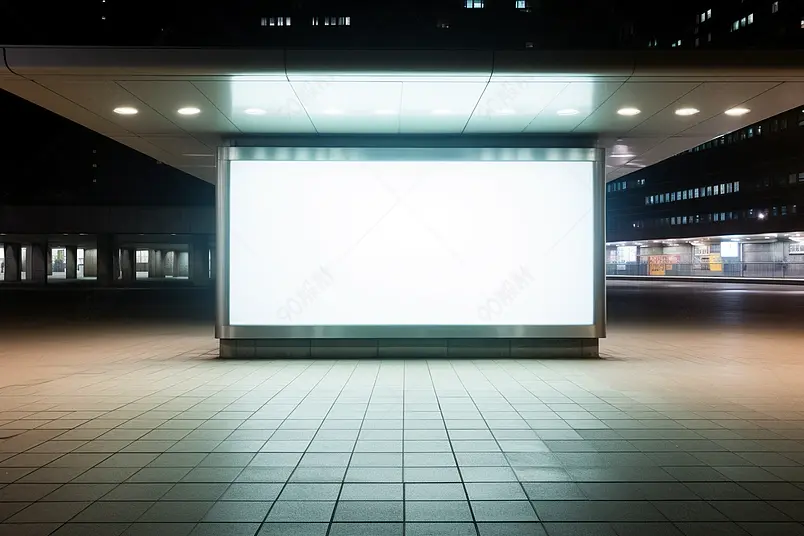 城市户外广告灯牌