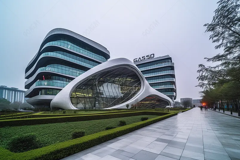 上海凌空SOHO外观建筑摄影实拍图