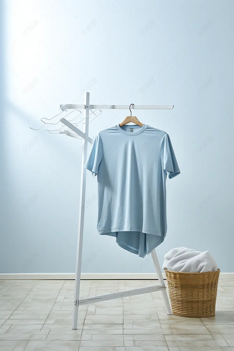 室内挂衣服居家晾晒衣服拍摄