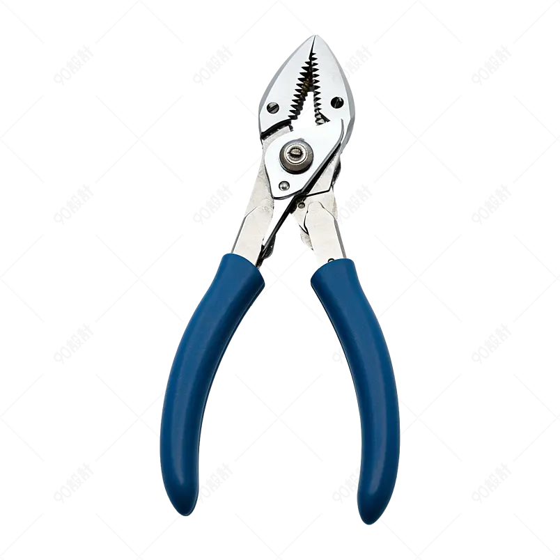 蓝色实拍电工工具钢丝钳元素