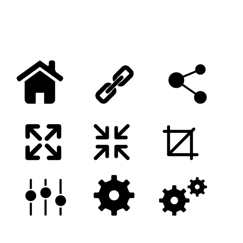  矢量网页设置设计小图标 