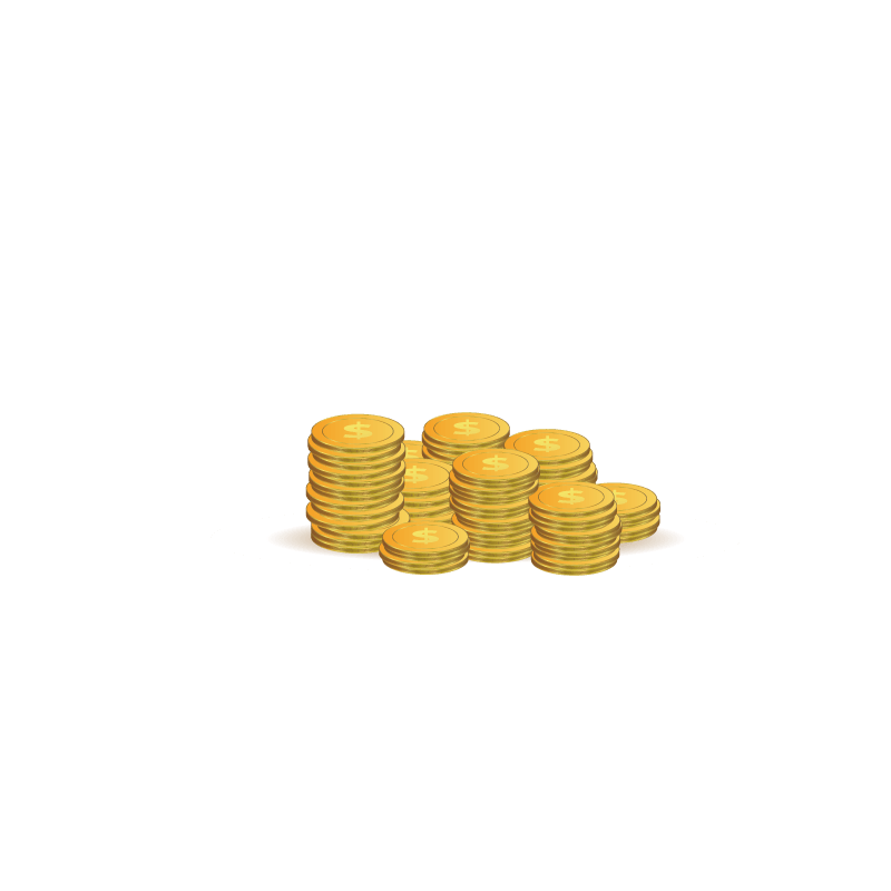 卡通金钱金币