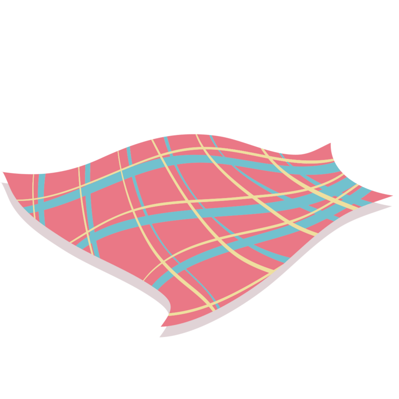 格子毯子