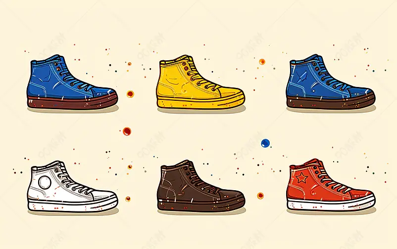 鞋子icon图标运动鞋板鞋贴纸图片