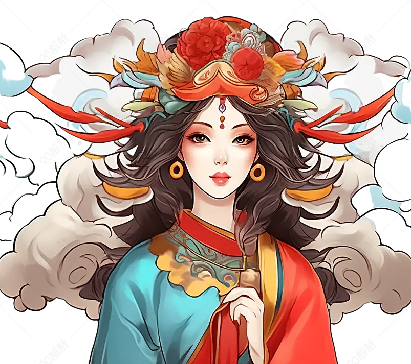 戏曲京剧人物绘画元素