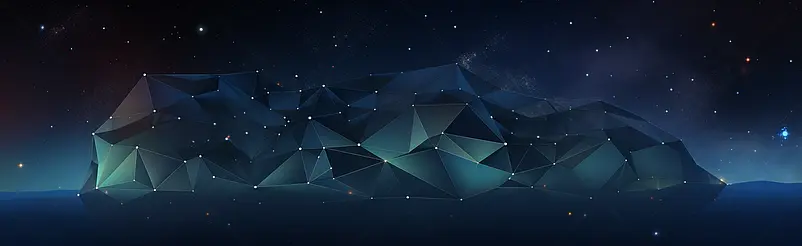 炫酷深色背景星空下隐藏的科技力量