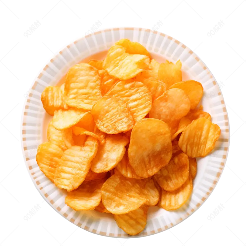 黄色实拍美食食品膨化食品薯片元素