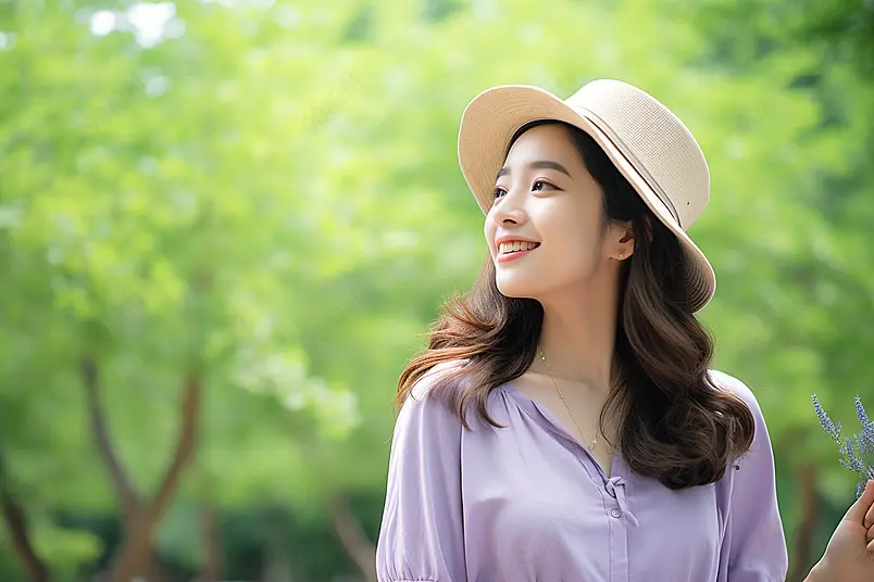 夏日小清新美女